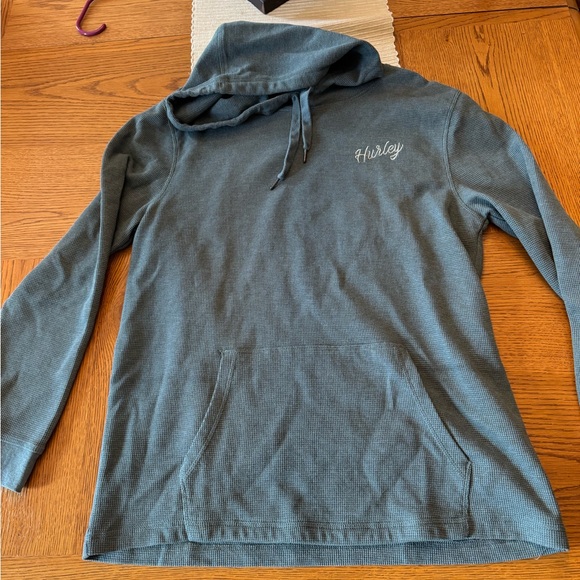Hurley Green Sweatshirt Waffle Knit Size Large NWOT - Picture 1 of 7